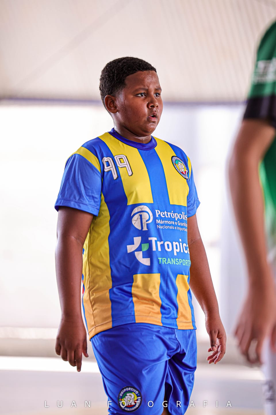 Atleta camisa 99 do Sub-14 do Desportivo Park durante a Taça Castro Alves 2026