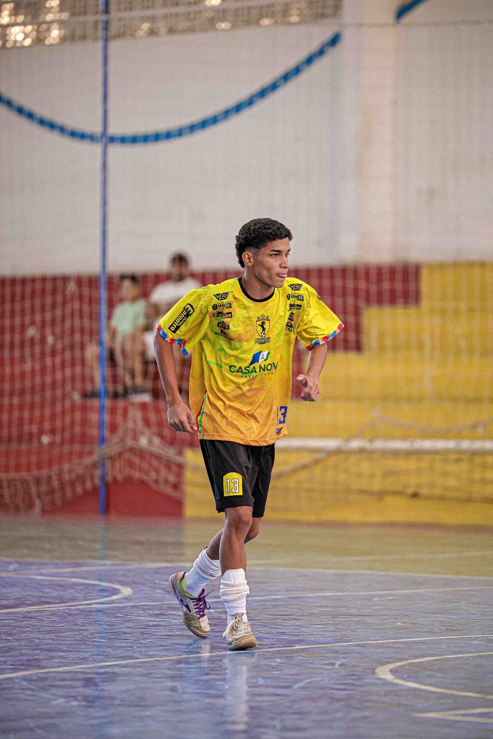 Atleta camisa 13 do Sub-18 do Desportivo Park em quadra na Taça Castro Alves 2026